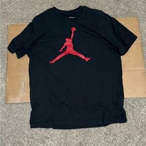 Jordan black red shirt